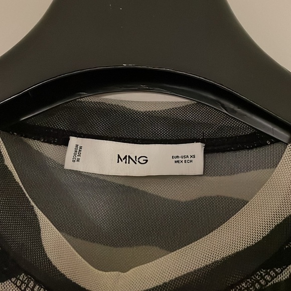 Mango Sheer Zebra Top - Picture 3 of 4